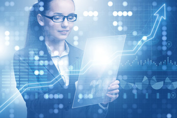 Businessman in finance and banking concept