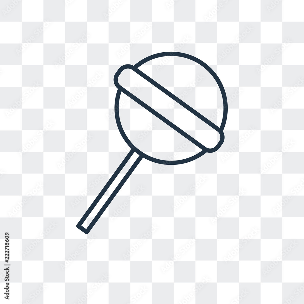 Poster lollipop icon isolated on transparent background. modern and editable lollipop icon. simple icons ve