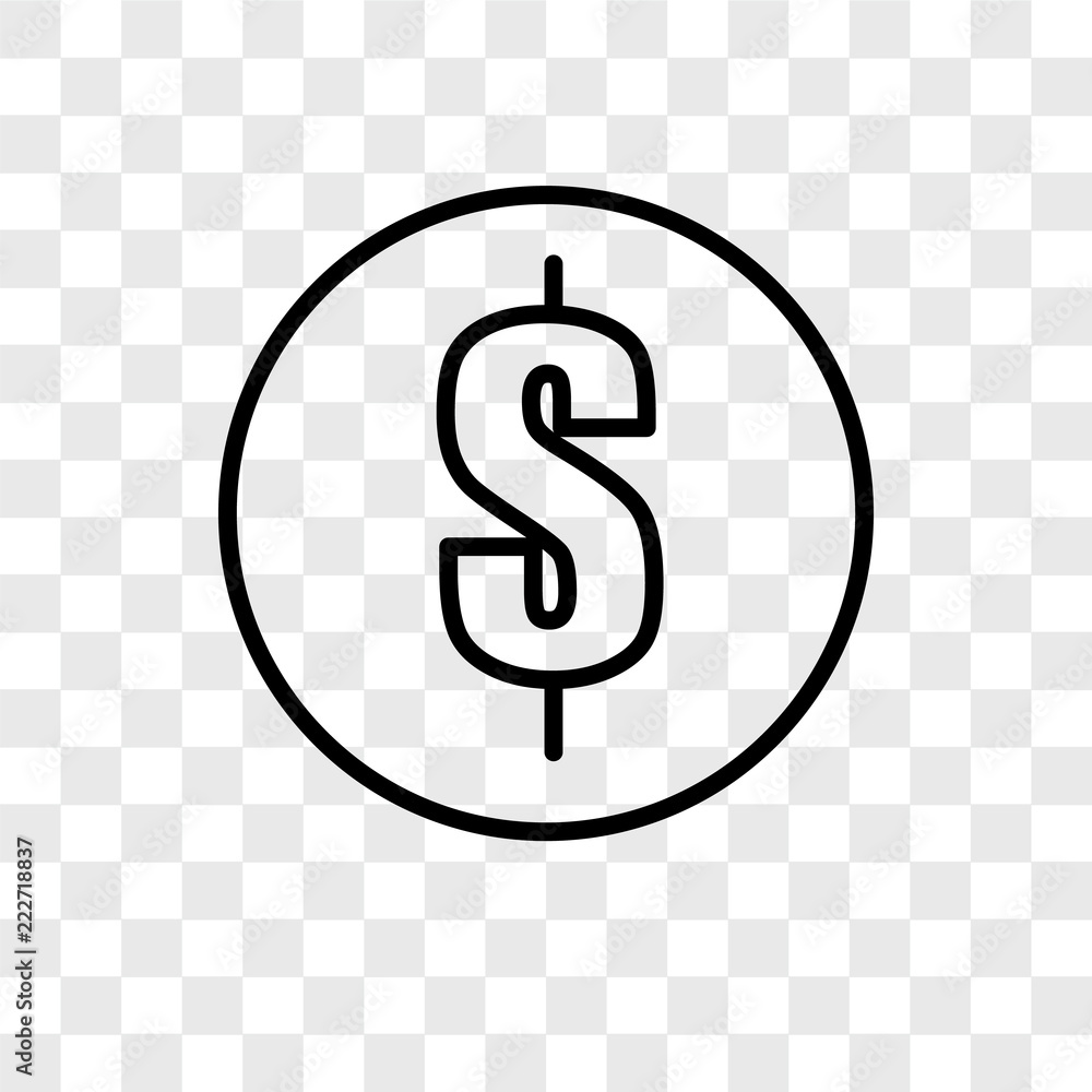 Poster coin icons isolated on transparent background. modern and editable coin icon. simple icon vector ill