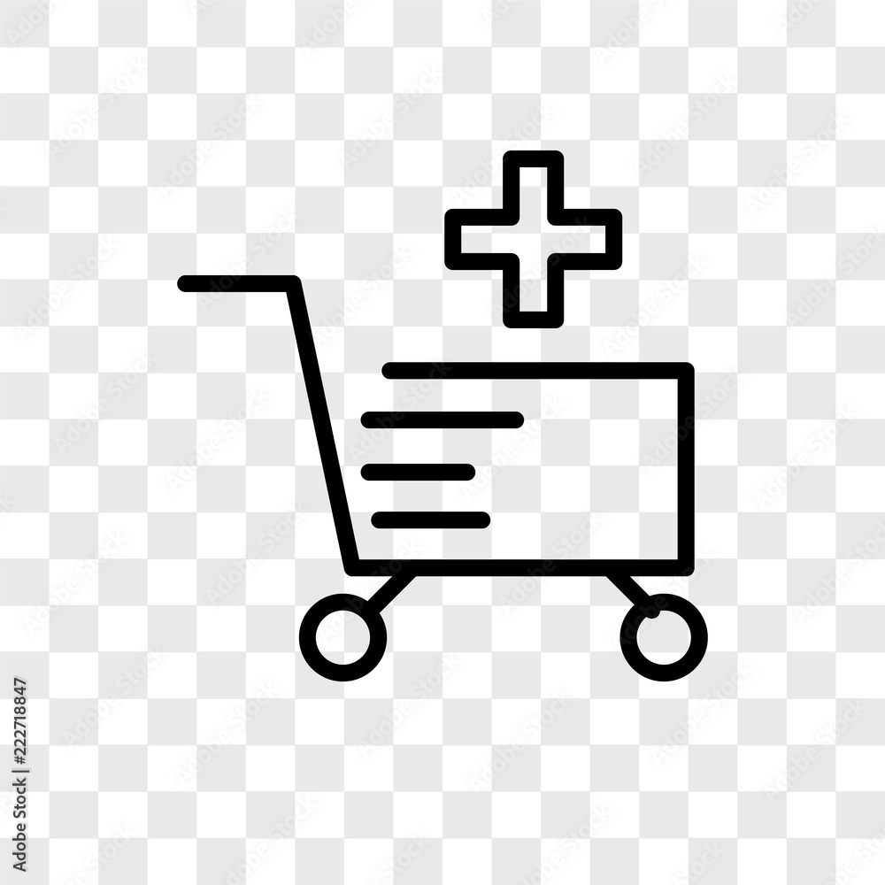 Poster cart icons isolated on transparent background. modern and editable cart icon. simple icon vector ill