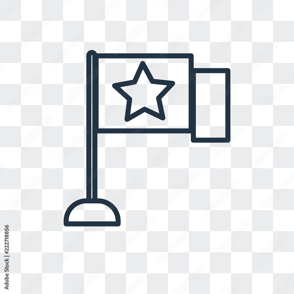 Poster flag icon isolated on transparent background. modern and editable flag icon. simple icons vector ill