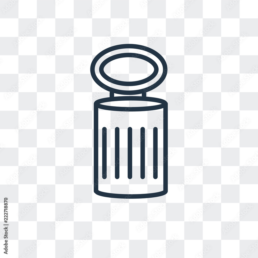 Poster trash icon isolated on transparent background. modern and editable trash icon. simple icons vector i
