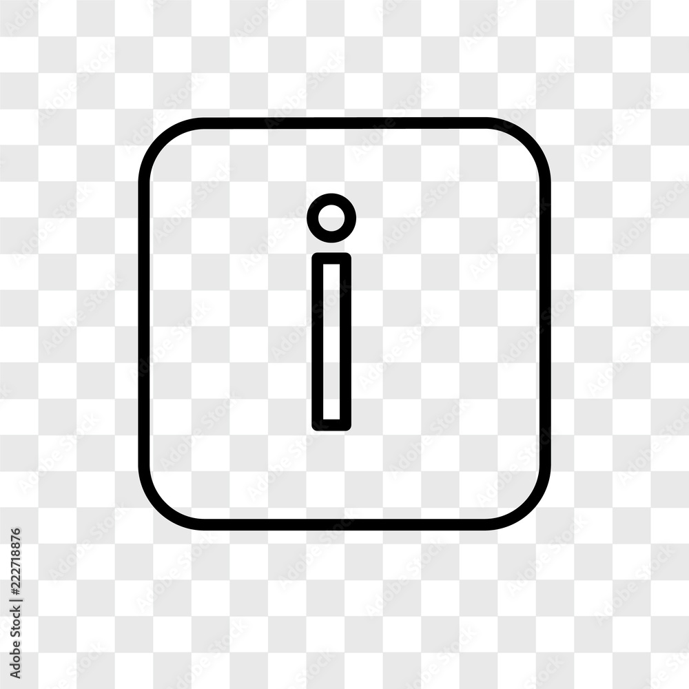 Poster info icons isolated on transparent background. modern and editable info icon. simple icon vector ill