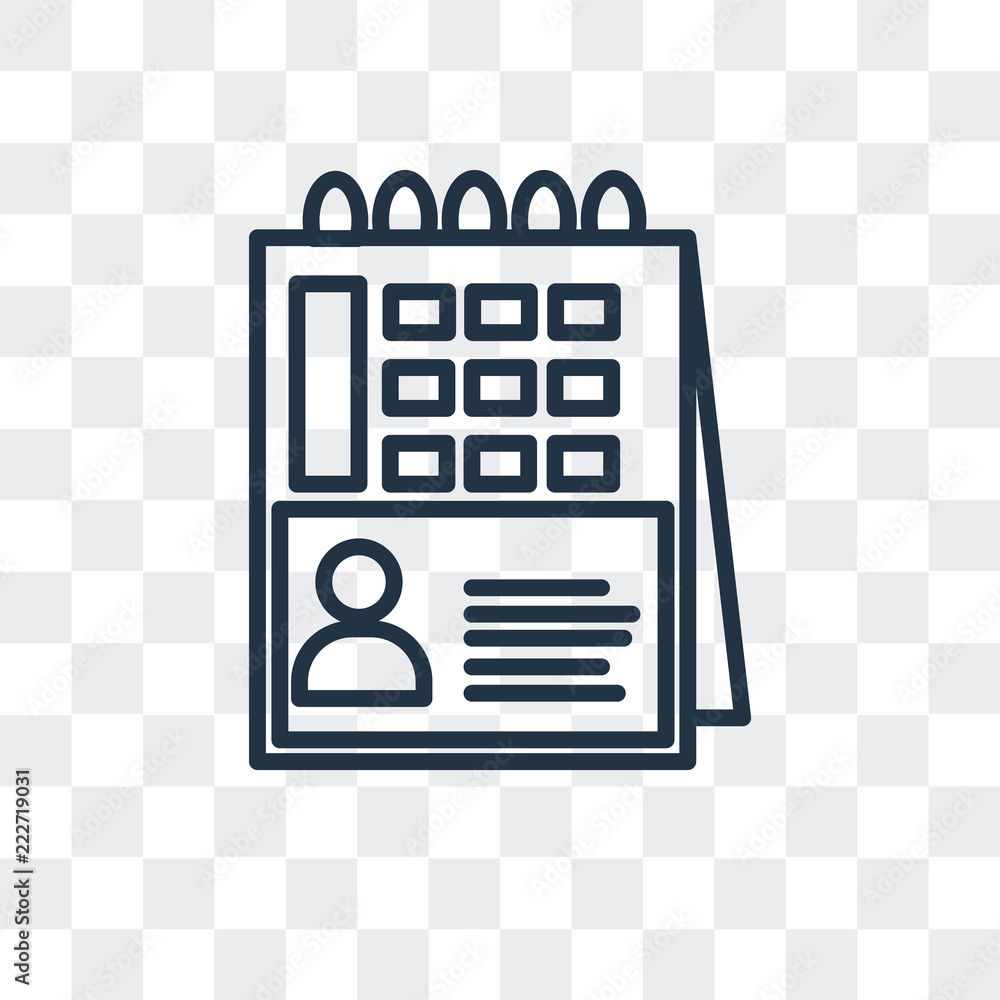 Poster calendar icon isolated on transparent background. modern and editable calendar icon. simple icons ve