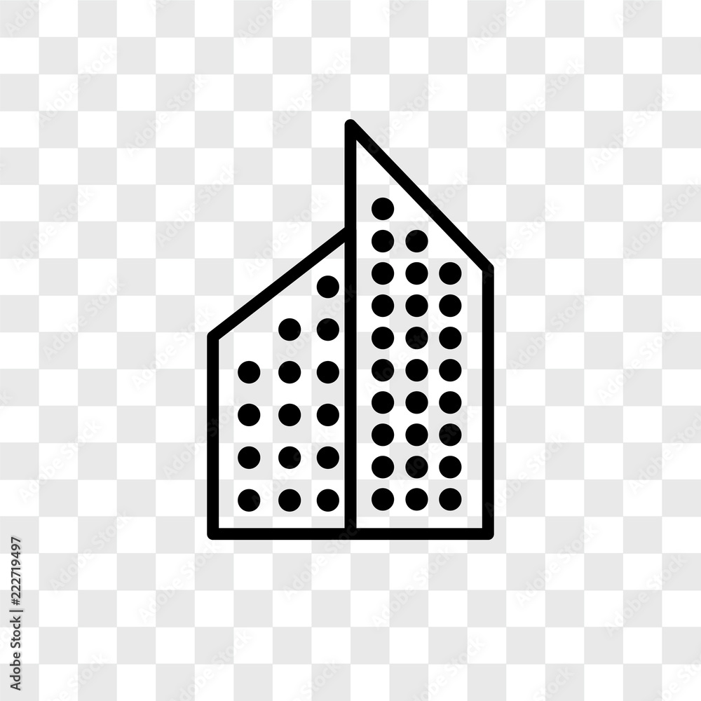 Poster aparment icons isolated on transparent background. modern and editable aparment icon. simple icon ve