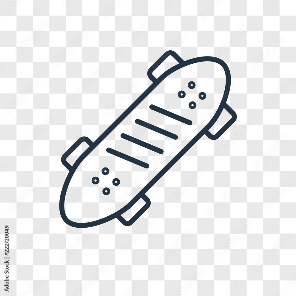 Poster skate icons isolated on transparent background. modern and editable skate icon. simple icon vector i