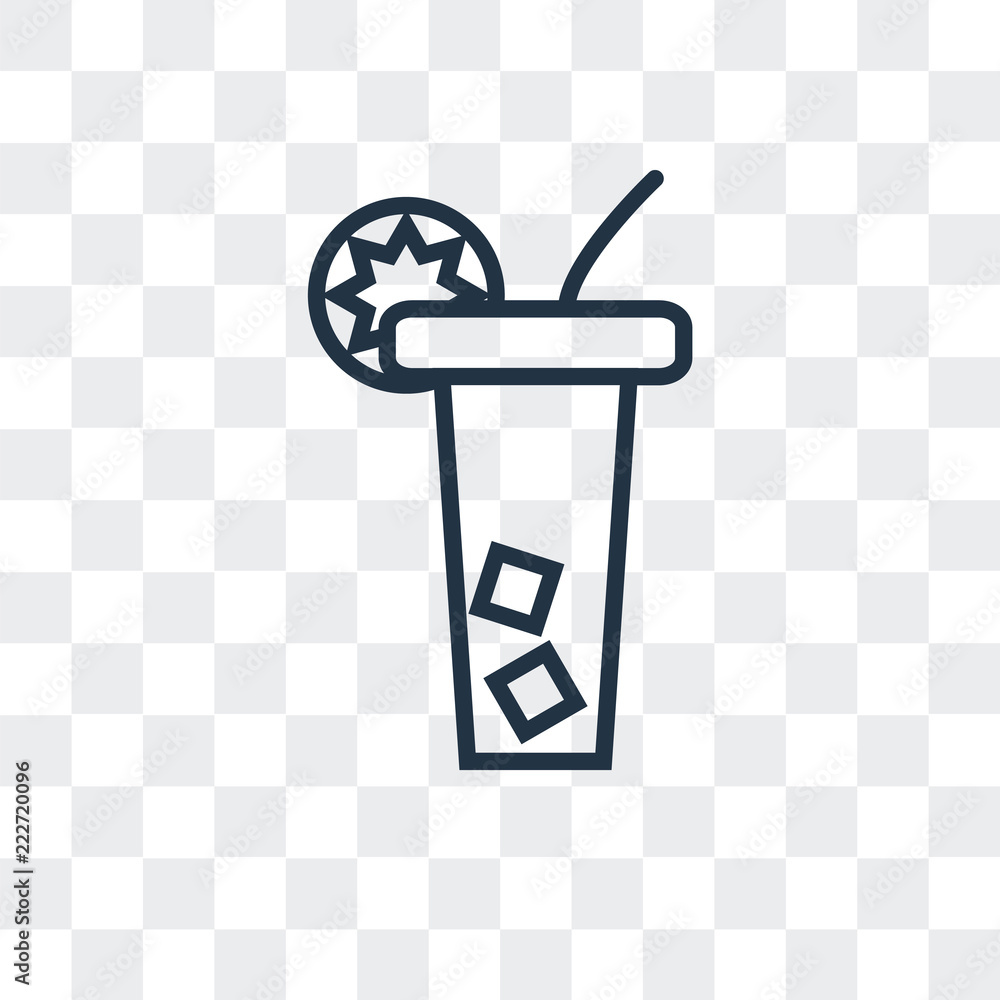 Poster soft drink icon isolated on transparent background. modern and editable soft drink icon. simple icon