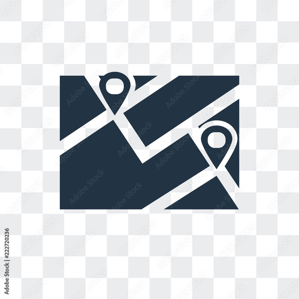 Poster location icon isolated on transparent background. modern and editable location icon. simple icons ve