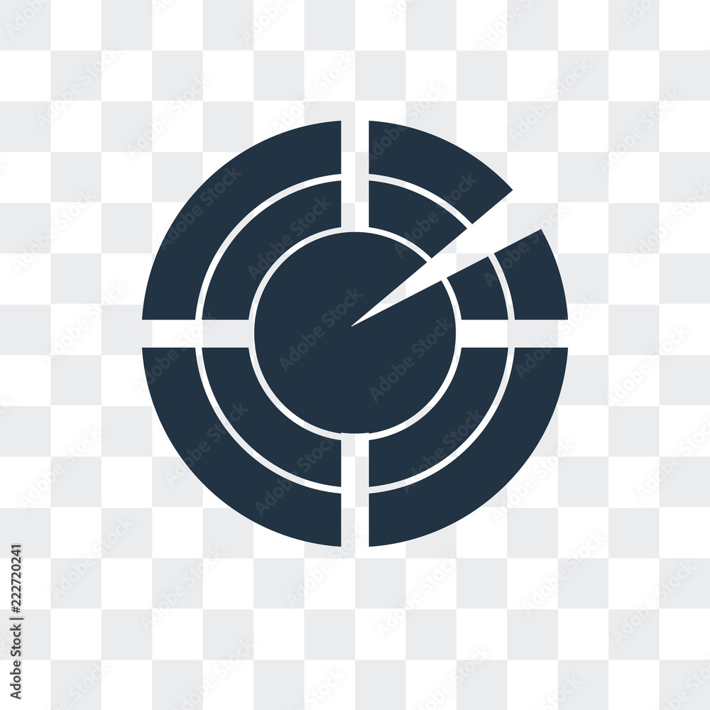 Poster radar icon isolated on transparent background. modern and editable radar icon. simple icons vector i