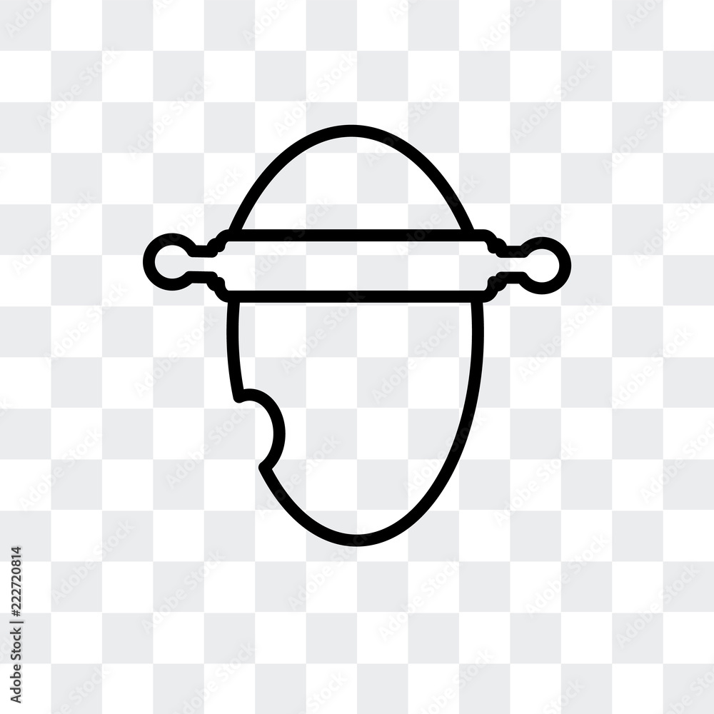 Aufkleber rolling pin icon isolated on transparent background. modern and editable rolling pin icon. simple ic
