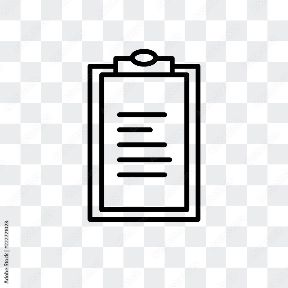 Poster clipboard icon isolated on transparent background. modern and editable clipboard icon. simple icons 