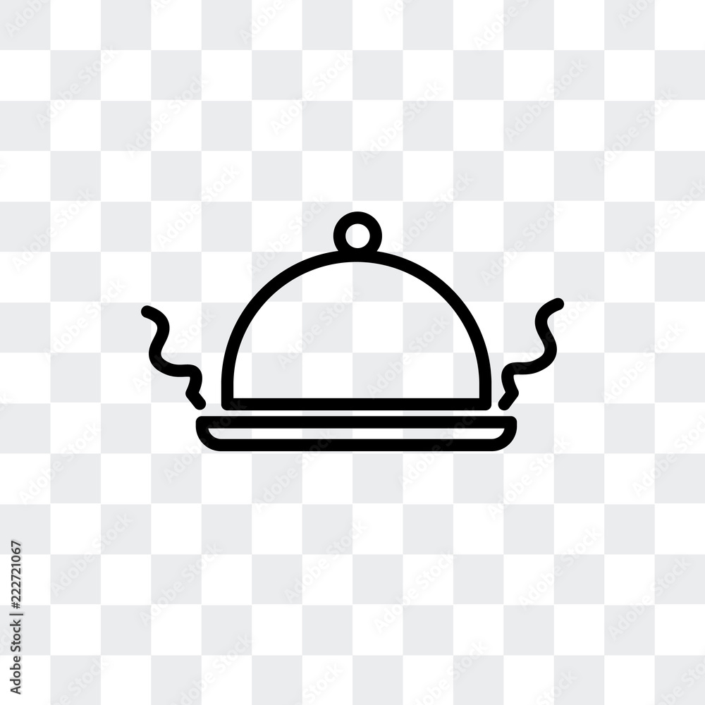 Poster salver icon isolated on transparent background. modern and editable salver icon. simple icons vector