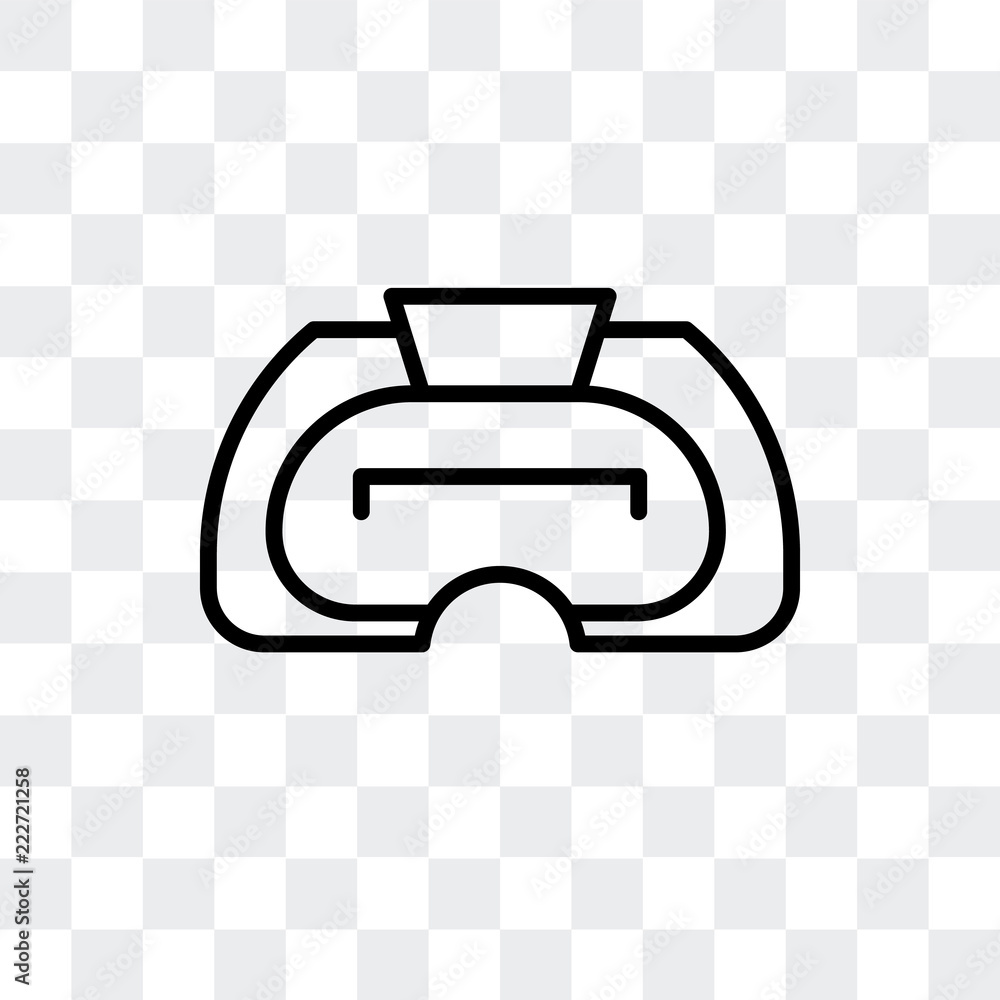 Poster augmented reality icon isolated on transparent background. modern and editable augmented reality ico