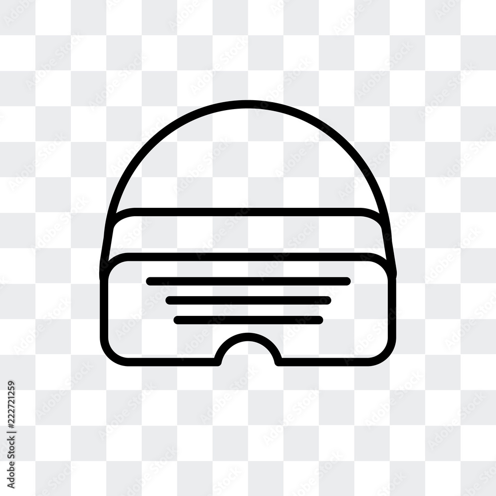 Aufkleber augmented reality icon isolated on transparent background. modern and editable augmented reality ico
