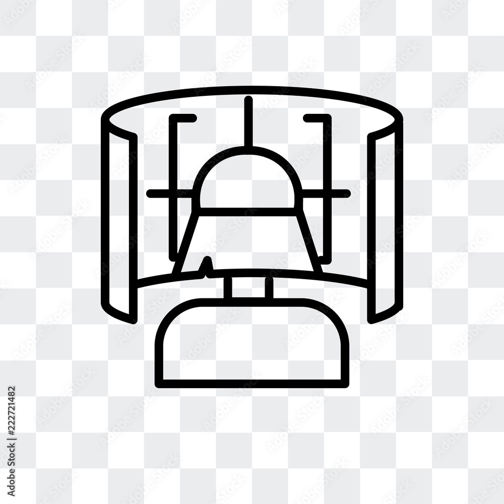 Poster field of view icon isolated on transparent background. modern and editable field of view icon. simpl
