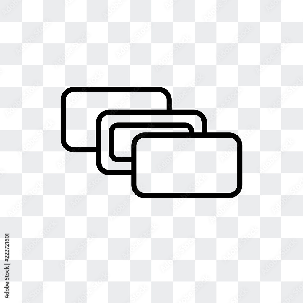 Aufkleber depth perception icon isolated on transparent background. modern and editable depth perception icon.