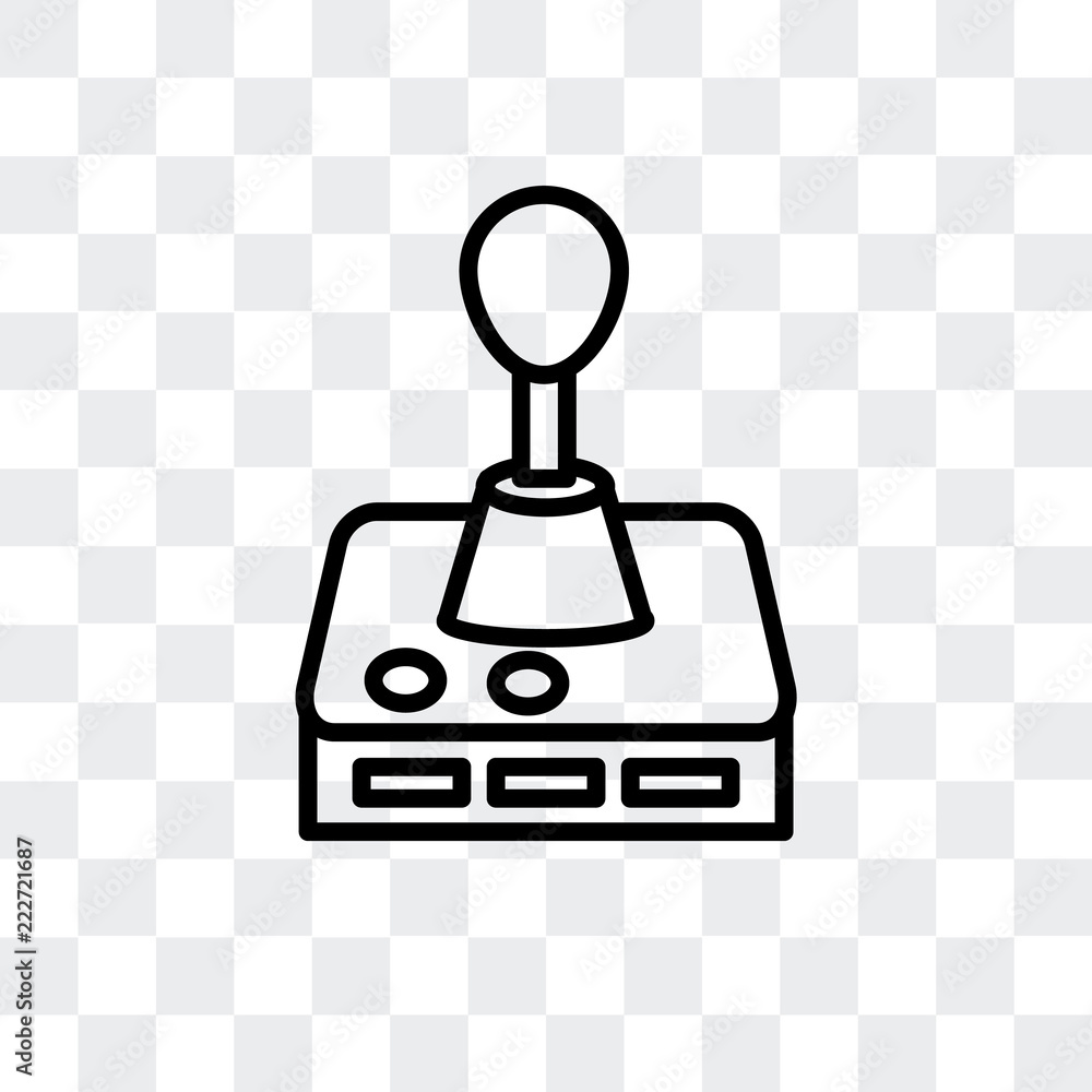 Poster game control icon isolated on transparent background. modern and editable game control icon. simple 