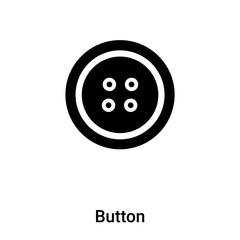 Button icon vector isolated on white background, logo concept of Button sign on transparent background, black filled symbol