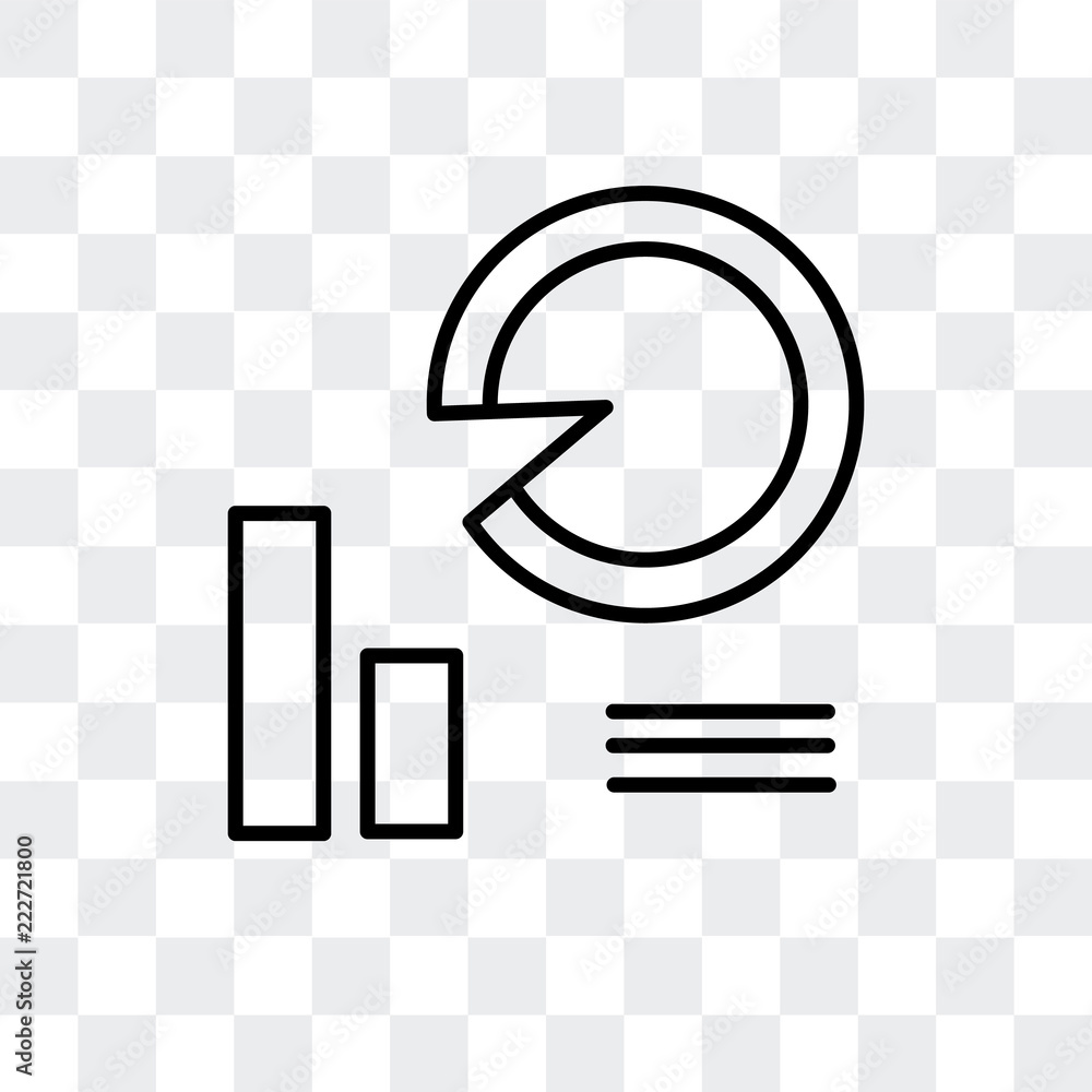 Poster chart icon isolated on transparent background. modern and editable chart icon. simple icons vector i