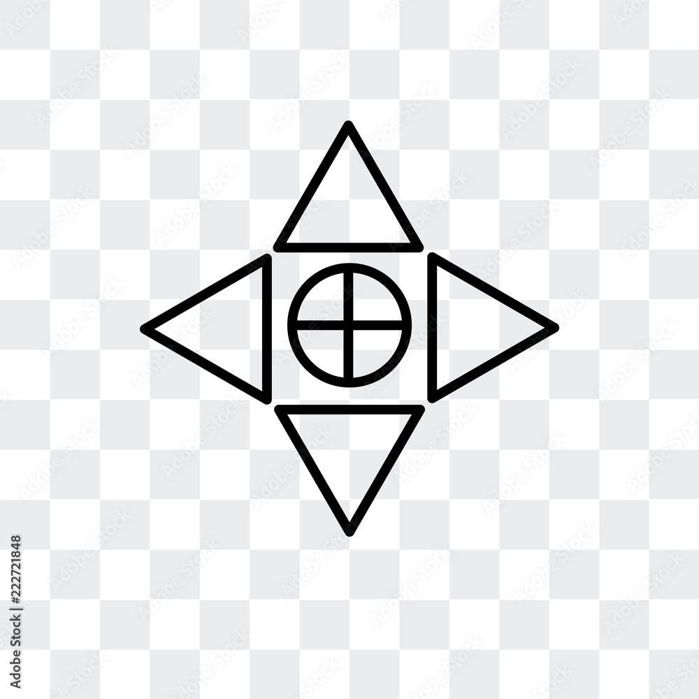 Poster move icon isolated on transparent background. modern and editable move icon. simple icons vector ill