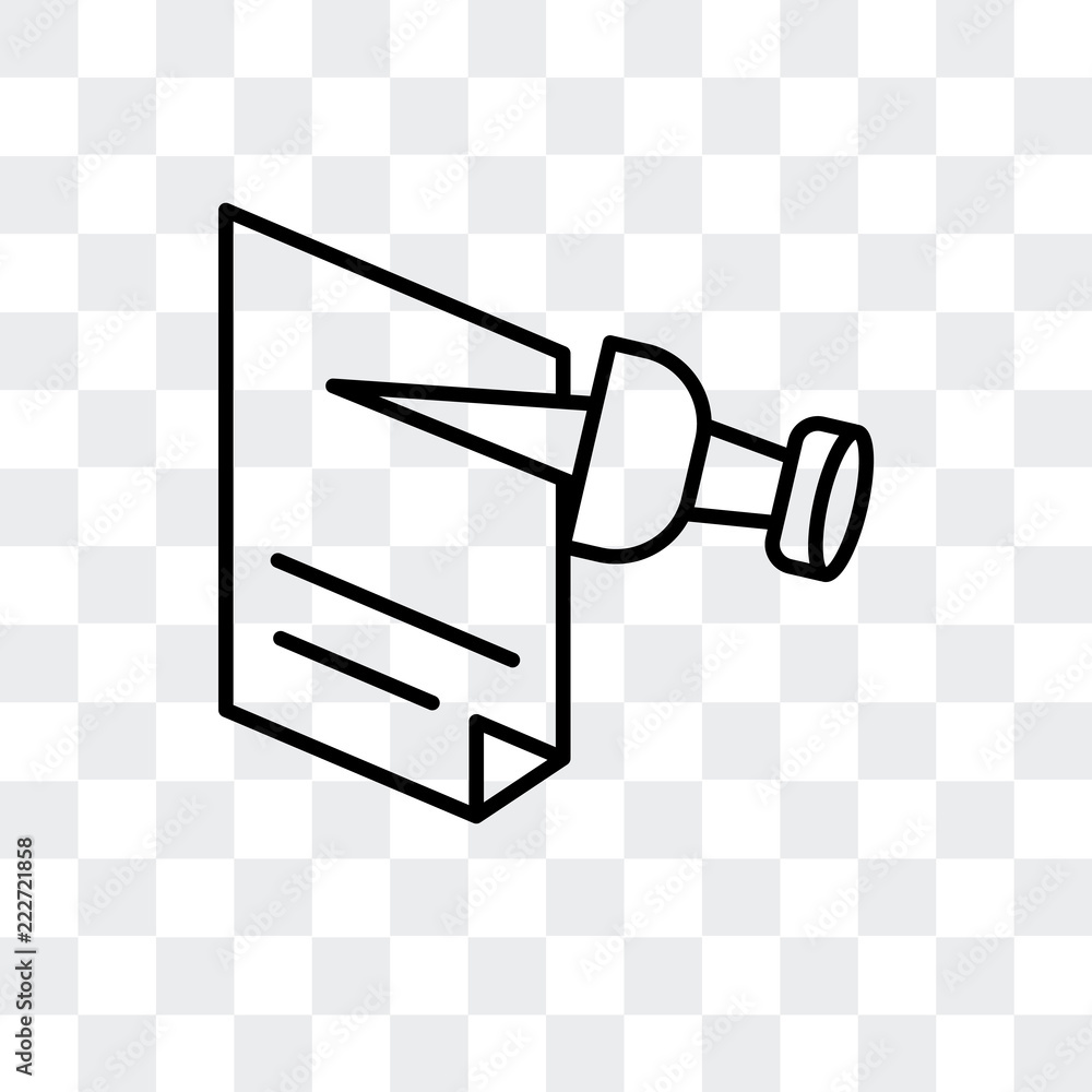 Poster pin icon isolated on transparent background. modern and editable pin icon. simple icons vector illus