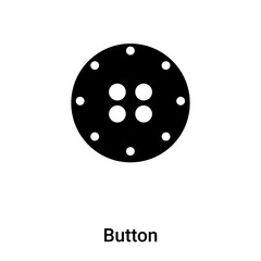 Button icon vector isolated on white background, logo concept of Button sign on transparent background, black filled symbol