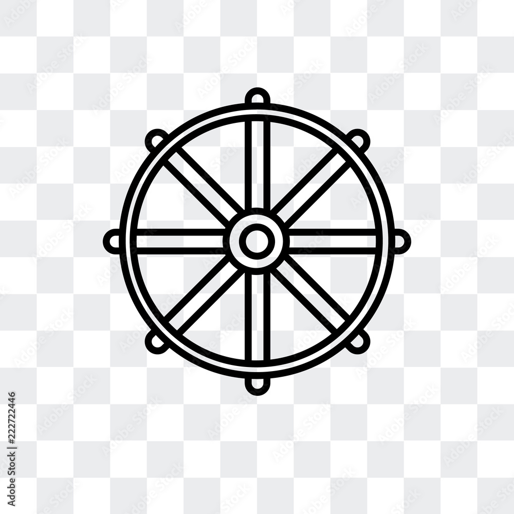Poster wheel icon isolated on transparent background. modern and editable wheel icon. simple icons vector i
