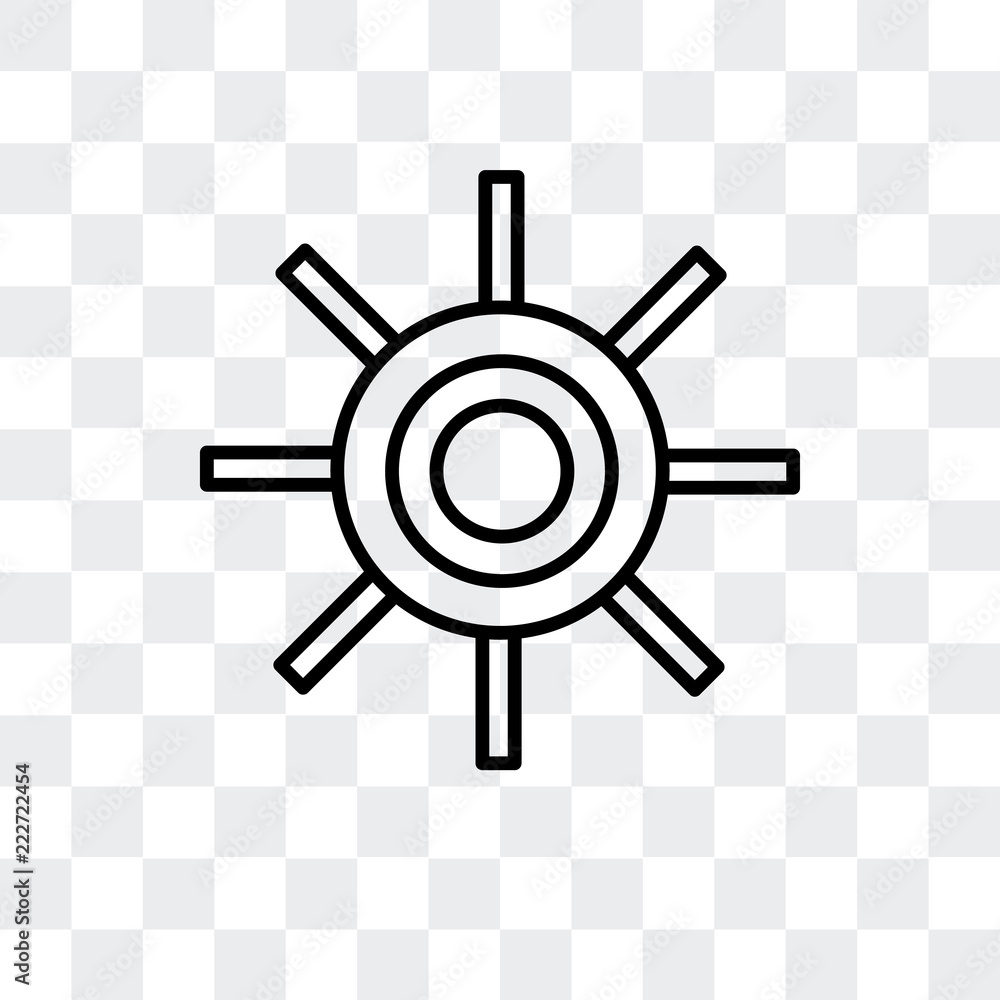 Poster sun icon isolated on transparent background. modern and editable sun icon. simple icons vector illus