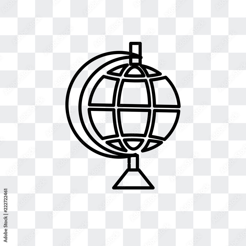 Poster globe icon isolated on transparent background. modern and editable globe icon. simple icons vector i