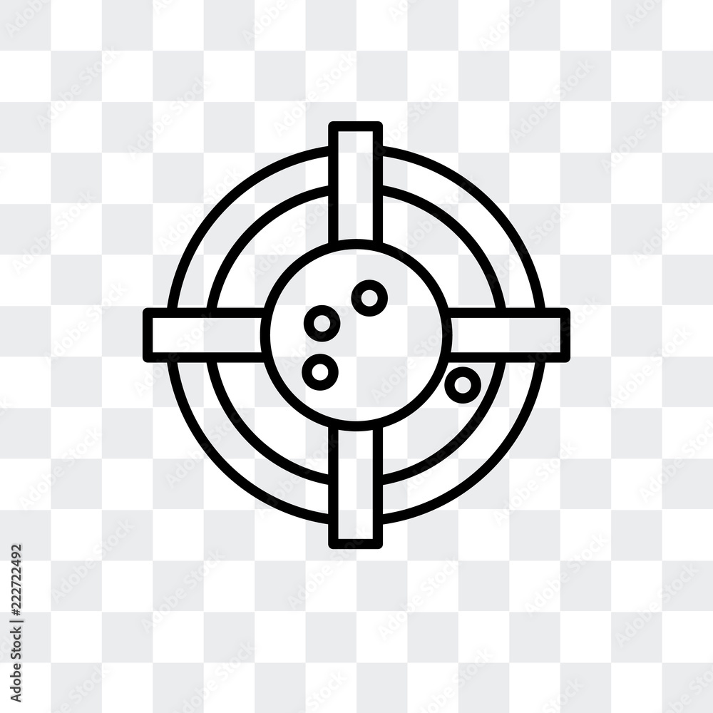 Poster target icon isolated on transparent background. modern and editable target icon. simple icons vector