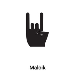 Obraz premium Maloik icon vector isolated on white background, logo concept of Maloik sign on transparent background, black filled symbol