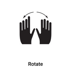 Rotate icon vector isolated on white background, logo concept of Rotate sign on transparent background, black filled symbol