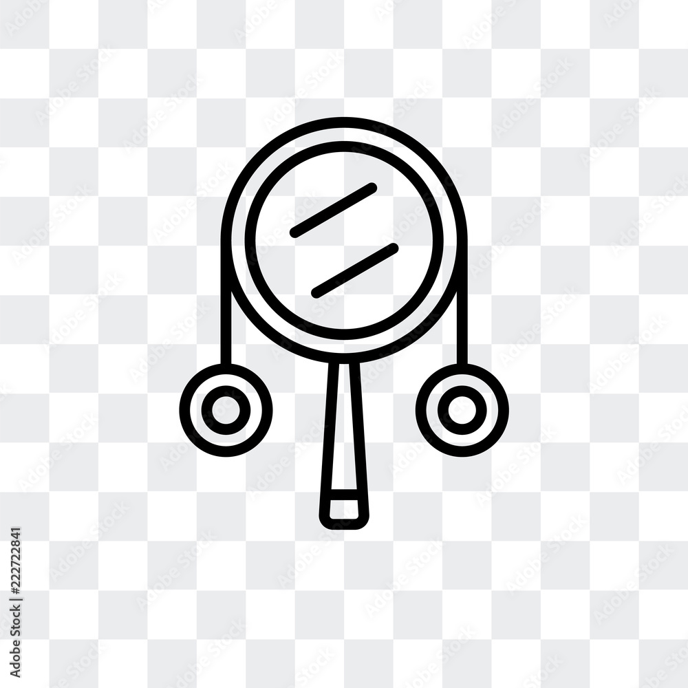 Poster drumstick icon isolated on transparent background. modern and editable drumstick icon. simple icons 