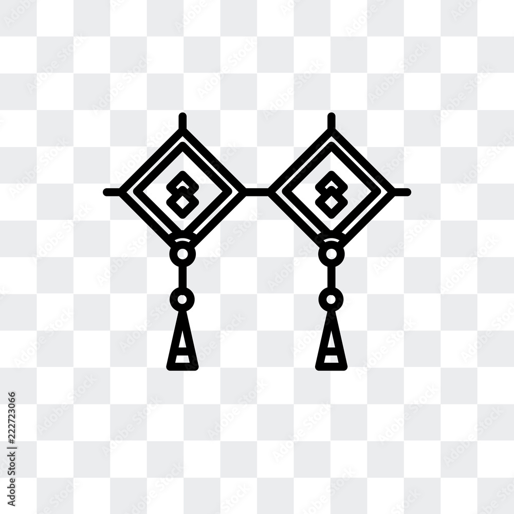 Poster adornment icon isolated on transparent background. modern and editable adornment icon. simple icons 