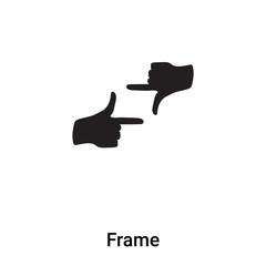 Frame icon vector isolated on white background, logo concept of Frame sign on transparent background, black filled symbol