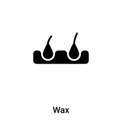 Wax icon vector isolated on white background, logo concept of Wax sign on transparent background, black filled symbol
