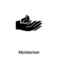 Moisturizer icon vector isolated on white background, logo concept of Moisturizer sign on transparent background, black filled symbol
