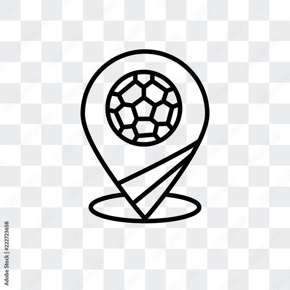 Poster pin icon isolated on transparent background. modern and editable pin icon. simple icons vector illus