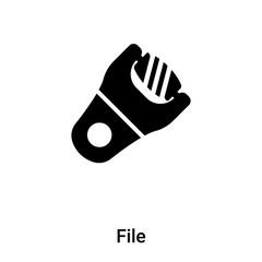 File icon vector isolated on white background, logo concept of File sign on transparent background, black filled symbol