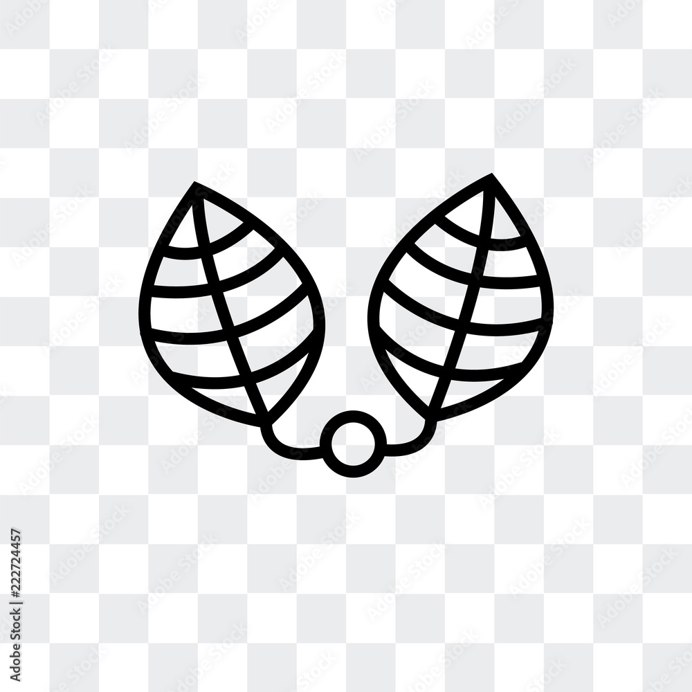 Poster leaf icon isolated on transparent background. modern and editable leaf icon. simple icons vector ill