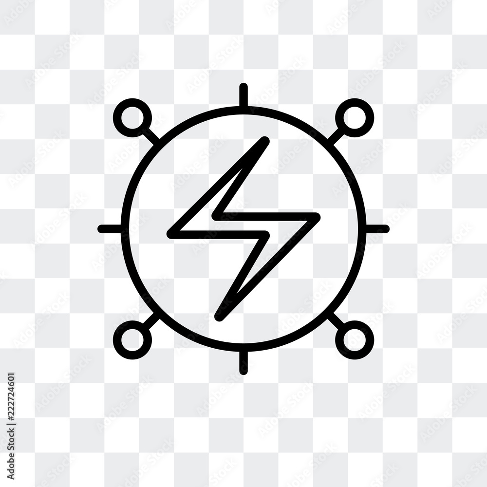 Poster bolt icon isolated on transparent background. modern and editable bolt icon. simple icons vector ill