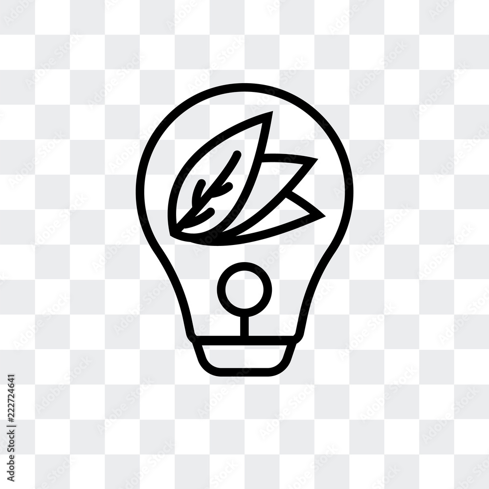 Poster lightbulb icon isolated on transparent background. modern and editable lightbulb icon. simple icons 