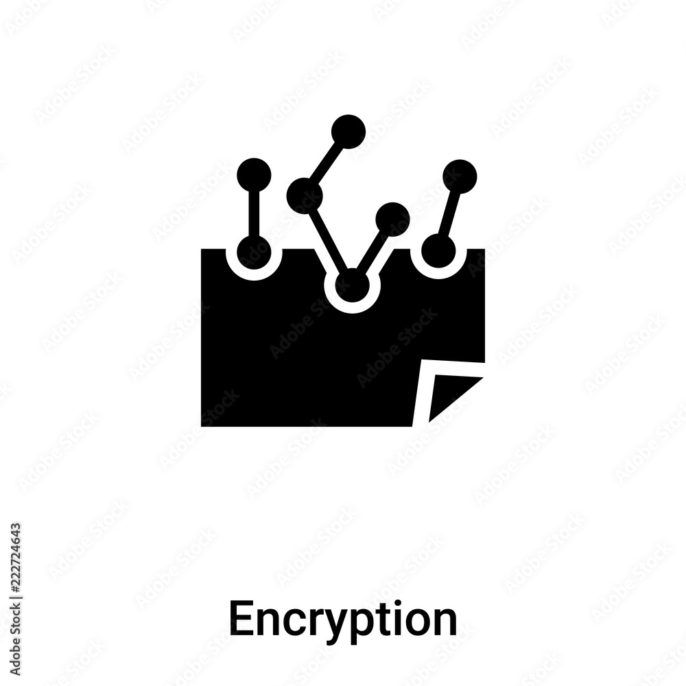 Poster encryption icon vector isolated on white background, logo concept of encryption sign on transparent 