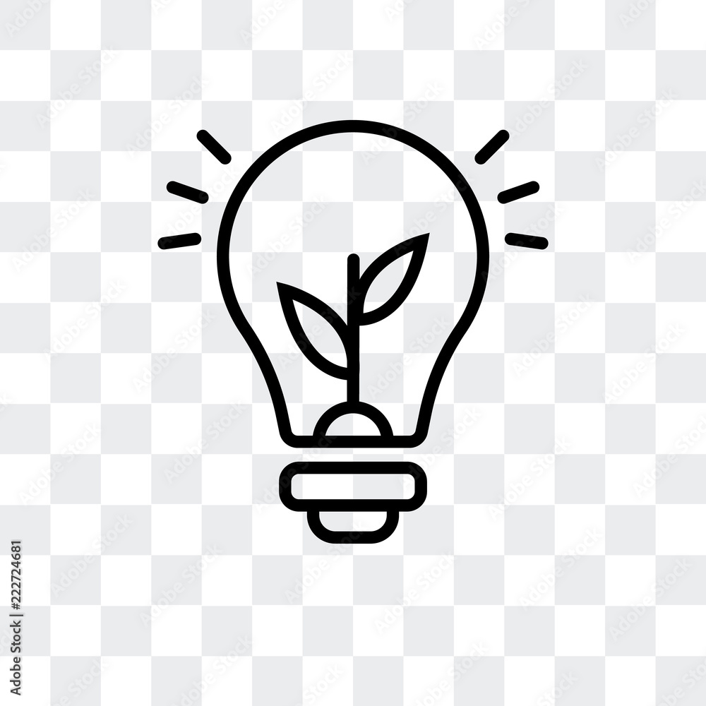 Poster light bulb icon isolated on transparent background. modern and editable light bulb icon. simple icon