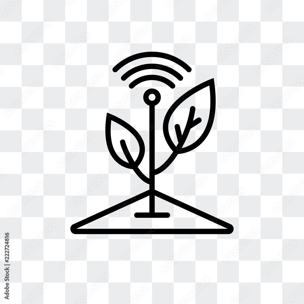 Poster sprout icon isolated on transparent background. modern and editable sprout icon. simple icons vector