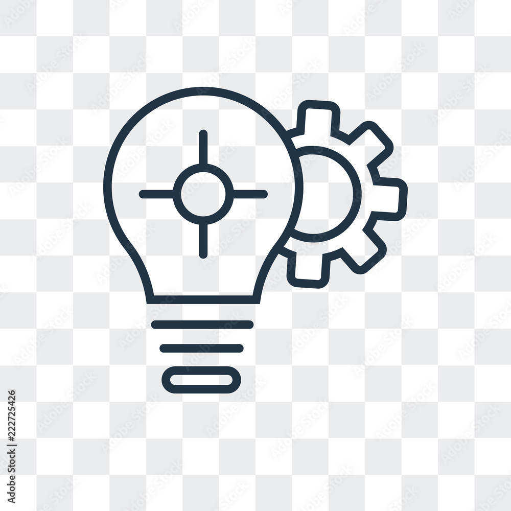 Poster strategy icon isolated on transparent background. modern and editable strategy icon. simple icons ve