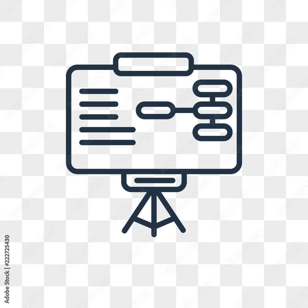 Poster training icon isolated on transparent background. modern and editable training icon. simple icons ve