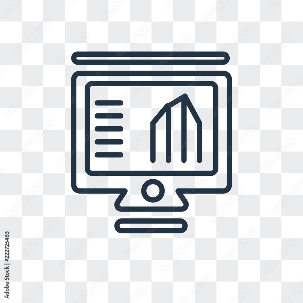 Poster analytics icon isolated on transparent background. modern and editable analytics icon. simple icons 
