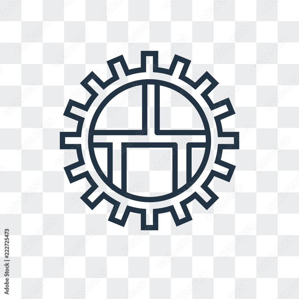 Poster setting icon isolated on transparent background. modern and editable setting icon. simple icons vect