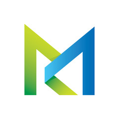 Letter M logo buildings